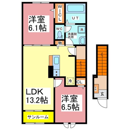 グリーンフェア大野の物件間取画像